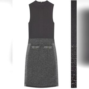 Ted Baker London Sanriia Sleeveless Mock Two Piece Dress GUNMETAL